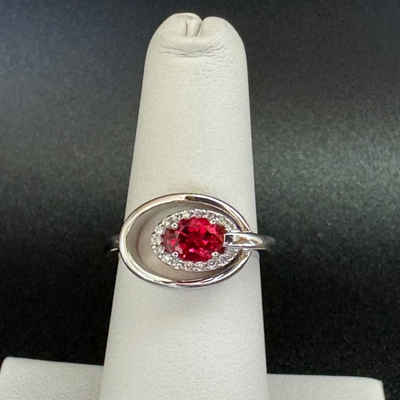 GIA Cert. NO-HEAT or TREATMENTS, Nautral Ruby & Diamond Ring, 14k, sz 6, RARE! - Picture 12 of 17